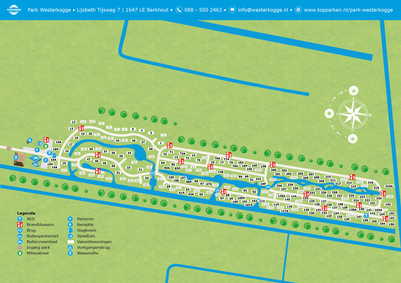 Plattegrond van Park Westerkogge