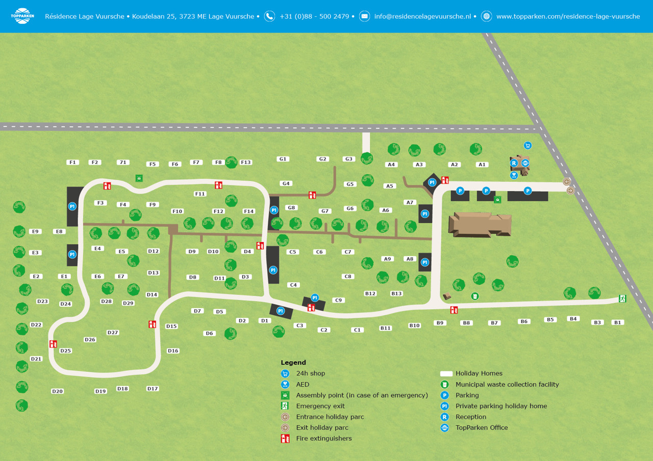 Plattegrond van Résidence Lage Vuursche