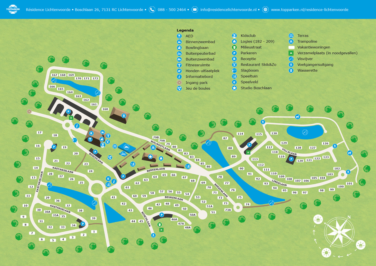 Parkplattegrond van Résidence Lichtenvoorde